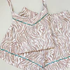 Beige zebra print - Tiras y short (Rayón)- COPIAR