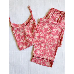 Rosa terracota - tiras y pantalón (rayón)