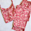 Rosa terracota - tiras y pantalón (rayón)