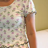 Florecitas - manga corta y short (Rib)