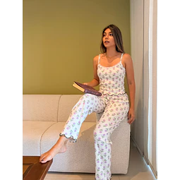Florecitas - tiras y pantalón (Rib)