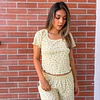 Florecitas mantequilla - manga corta y short (Rib)