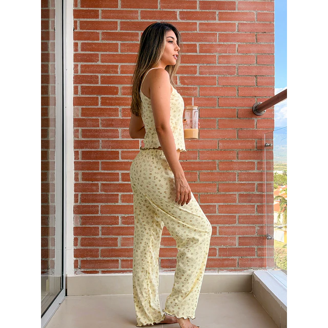 Florecitas mantequilla - tiras y pantalón (Rib)