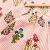 Florecitas rayas rosadas - manga corta y short (algodón)