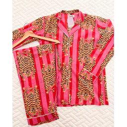 Fuchsia tiger - manga larga y pantalón (algodón)