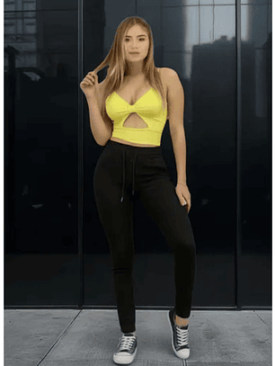 Jeans Cargo Elasticado Calce Perfecto Tiro Alto