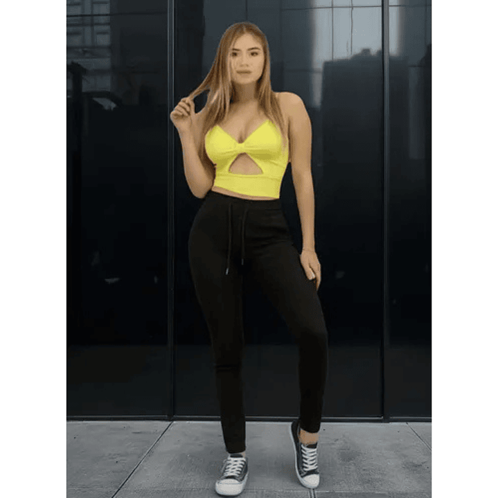 Jeans Cargo Elasticado Calce Perfecto Tiro Alto 1