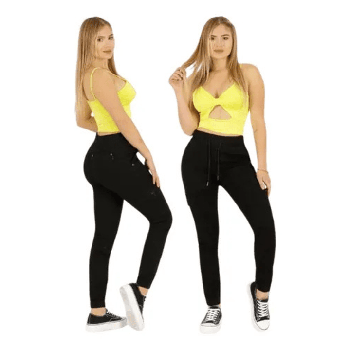 Jeans Cargo Elasticado Calce Perfecto Tiro Alto 5