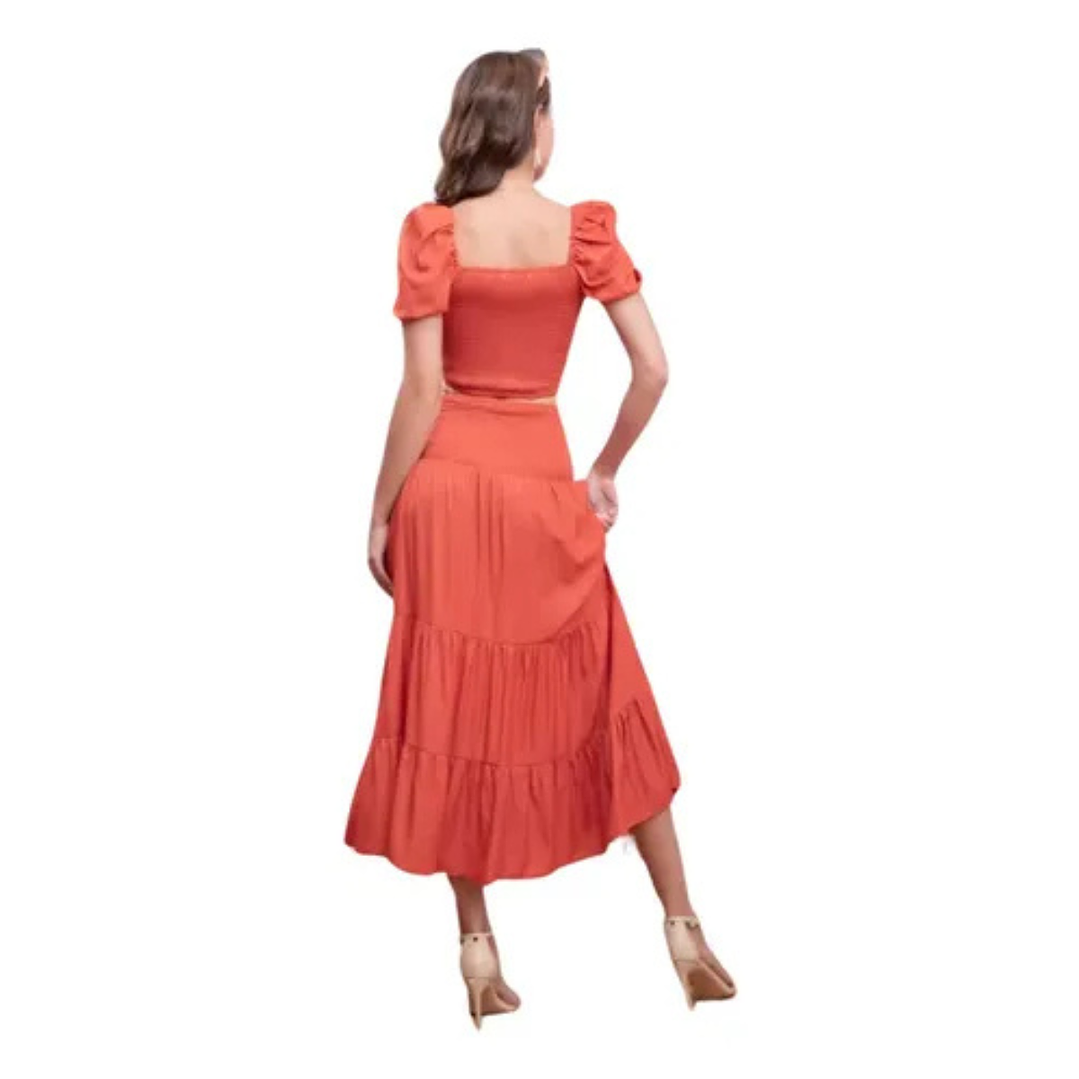 Conjunto Mujer Dos Piezas Falda Y Polera 6