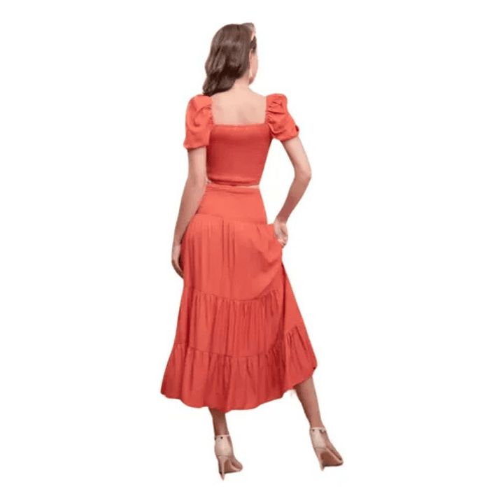 Conjunto Mujer Dos Piezas Falda Y Polera 6