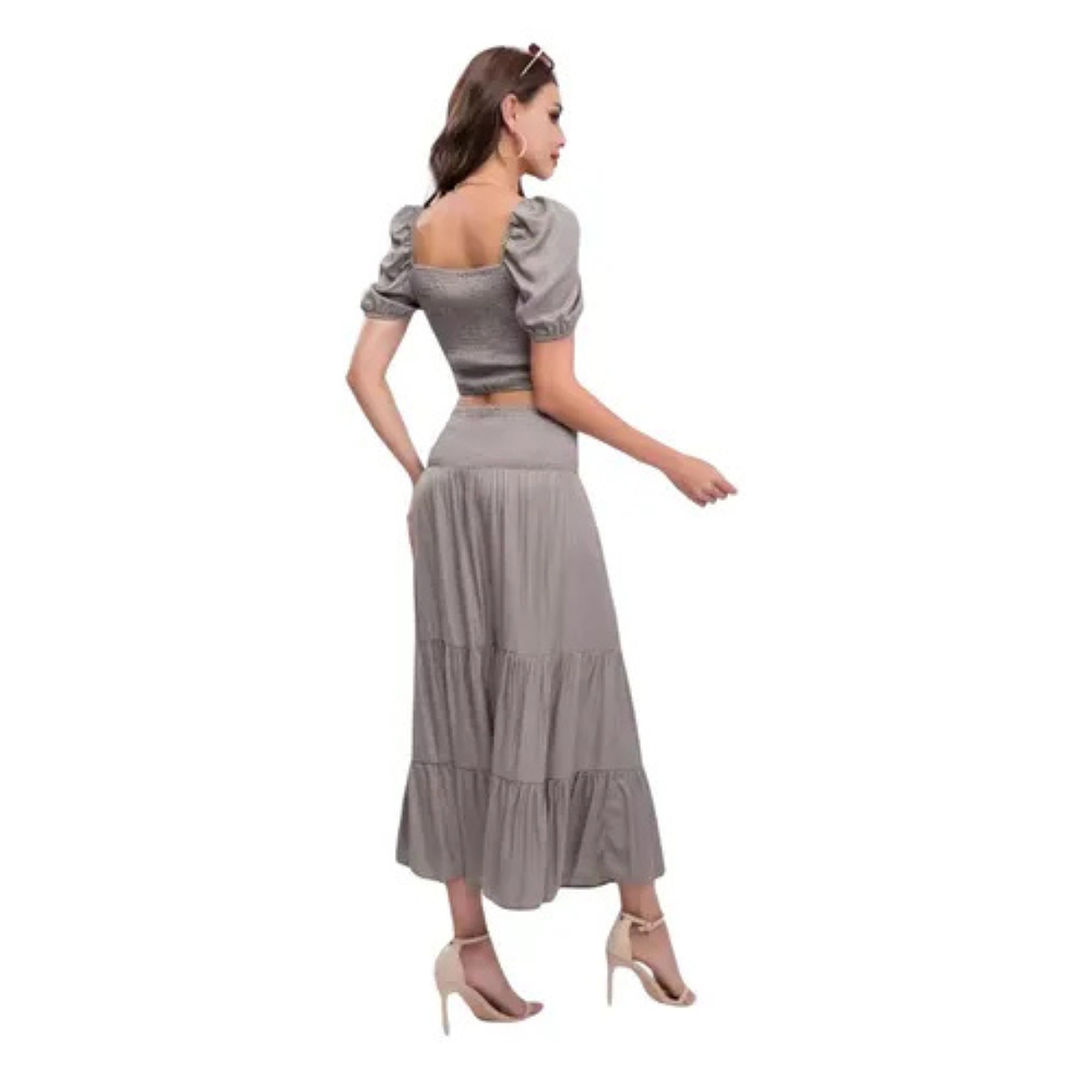 Conjunto Mujer Dos Piezas Falda Y Polera 10