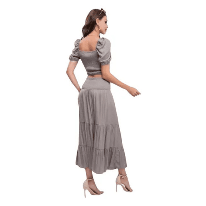 Conjunto Mujer Dos Piezas Falda Y Polera 10