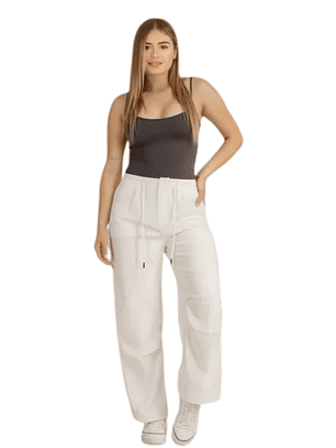 Pantalón Ancho Parachute Full Elasticado Ultima Tendencia