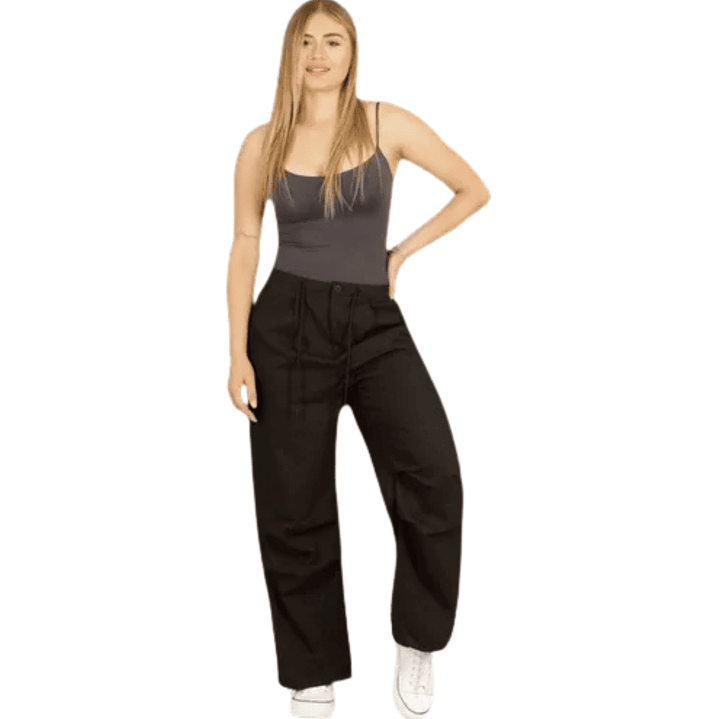 Pantalón Ancho Parachute Full Elasticado Ultima Tendencia 7