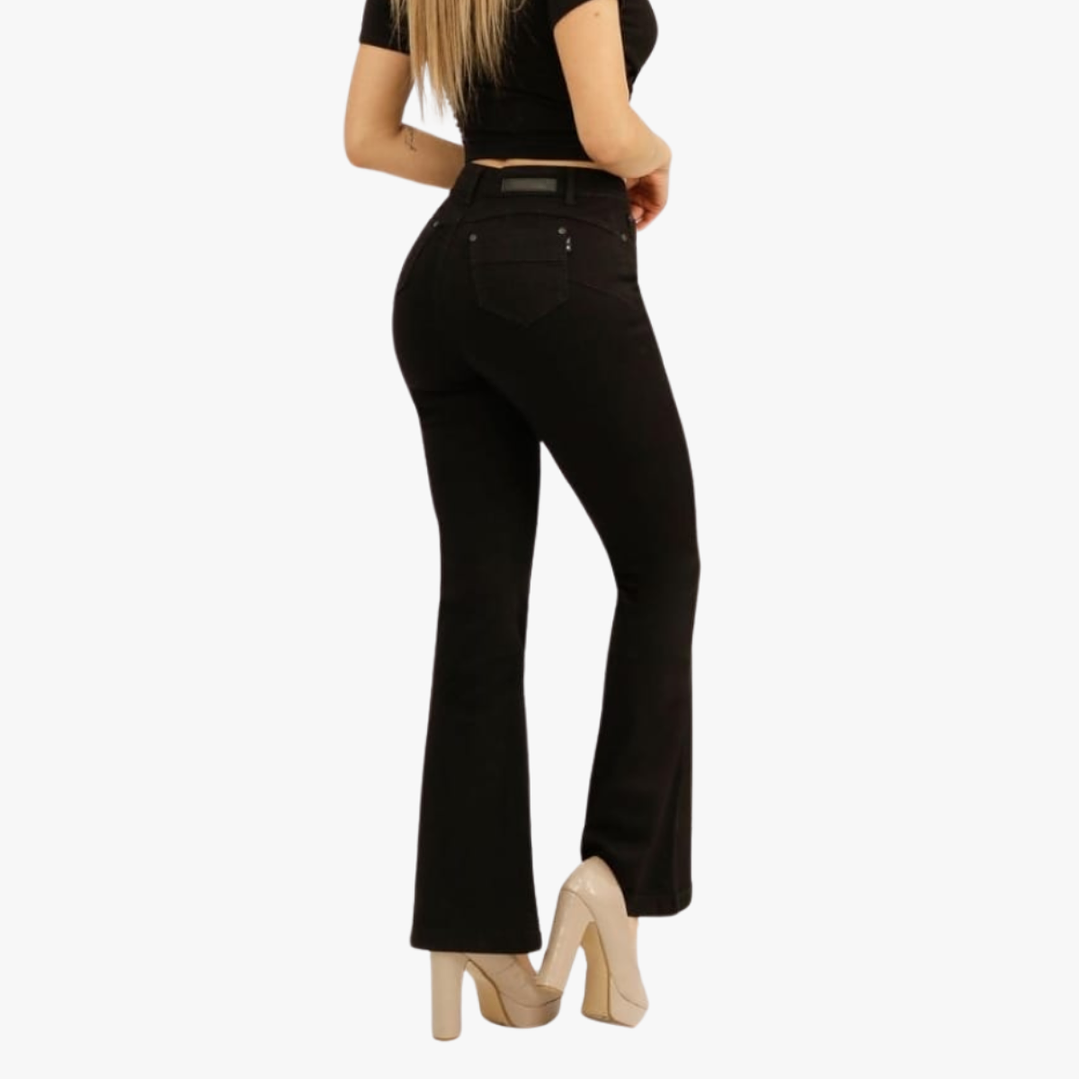 Jeans Flare Mujer Full Elasticado Push Up 4