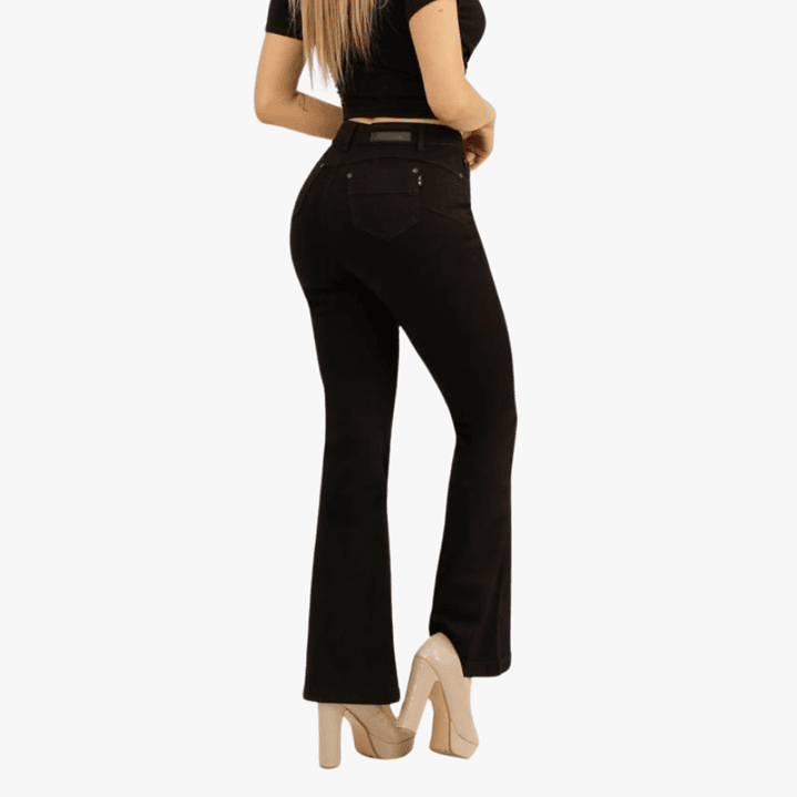 Jeans Flare Mujer Full Elasticado Push Up 4