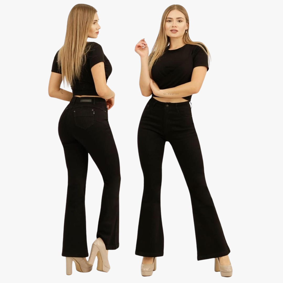 Jeans Flare Mujer Full Elasticado Push Up 5