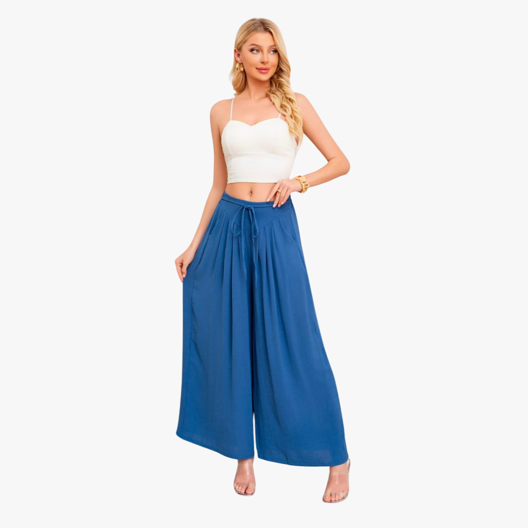 Pantalón Palazzo Premium Ancho Talla Estándar  1