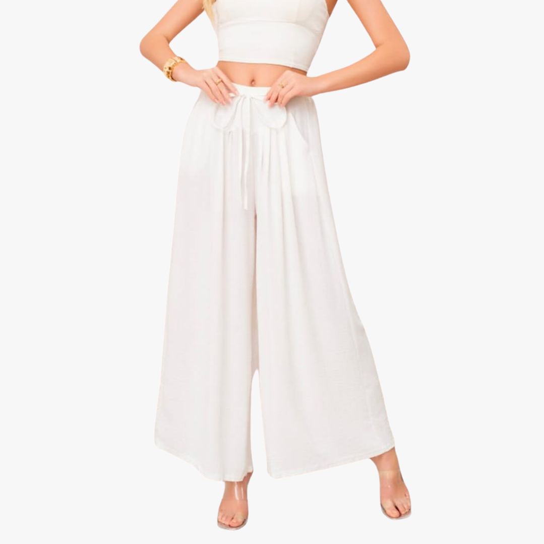 Pantalón Palazzo Premium Ancho Talla Estándar  9