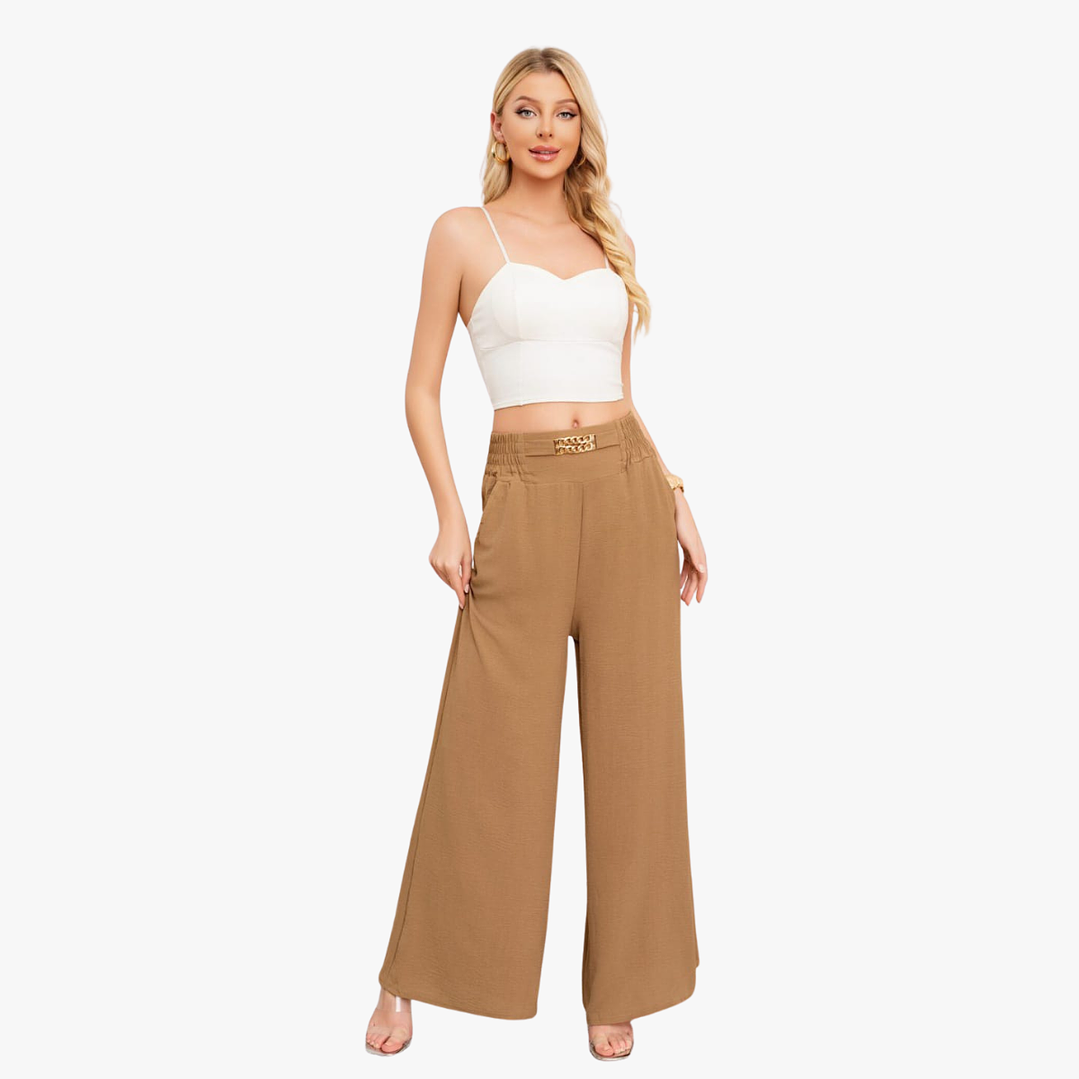 Pantalón Palazzo Elegante premium Talla Estándar  8