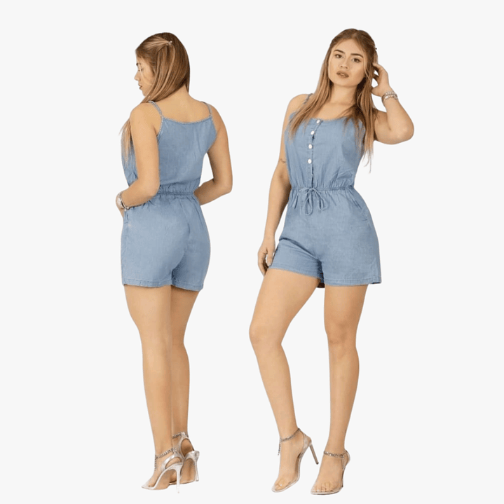 Enterito Corto Mujer Mezclilla  3