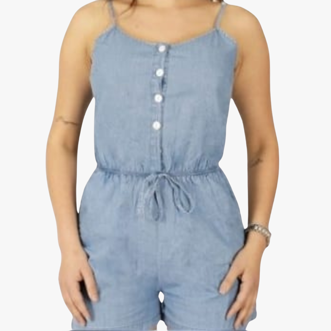 Enterito Corto Mujer Mezclilla  4