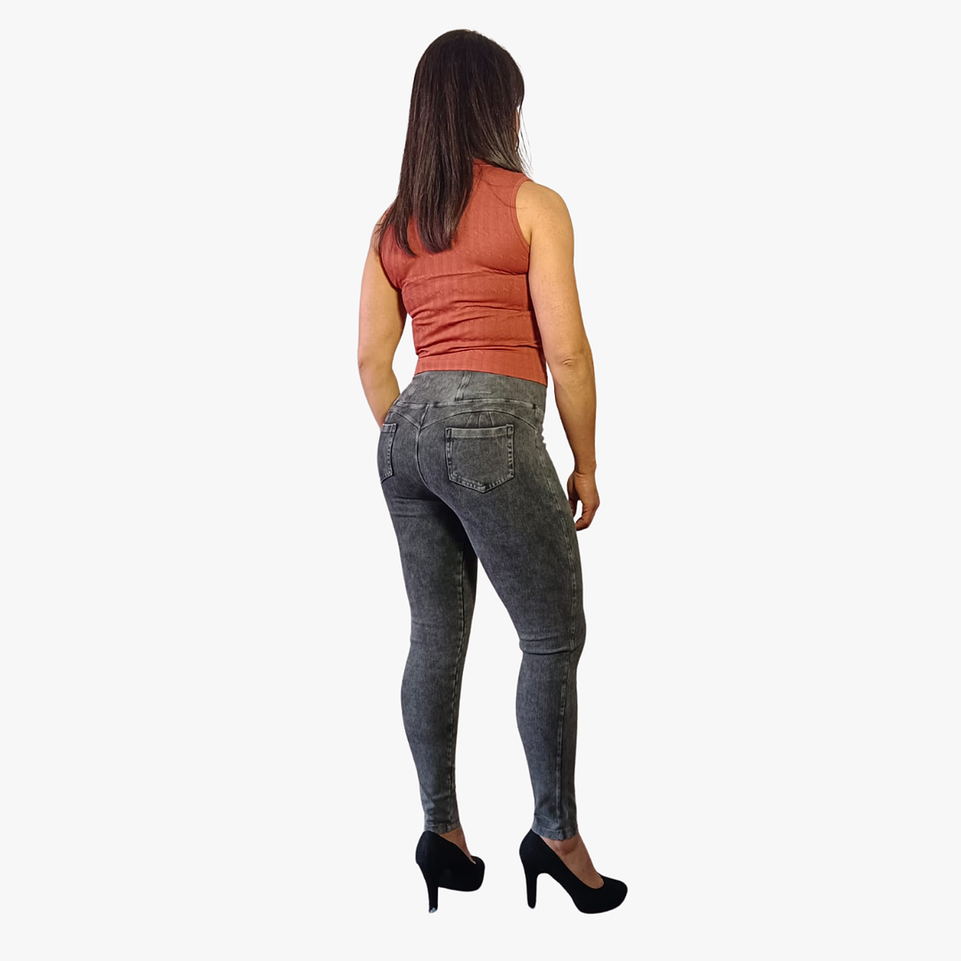 Jeans Fajero Nieves Full  Elasticado Push Up Confección Peruana 2