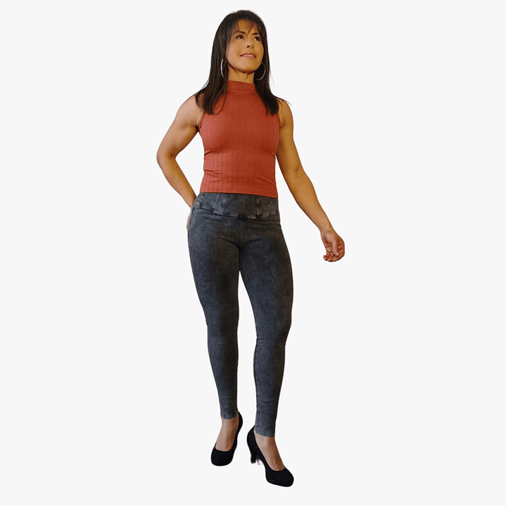Jeans Fajero Nieves Full  Elasticado Push Up Confección Peruana 4