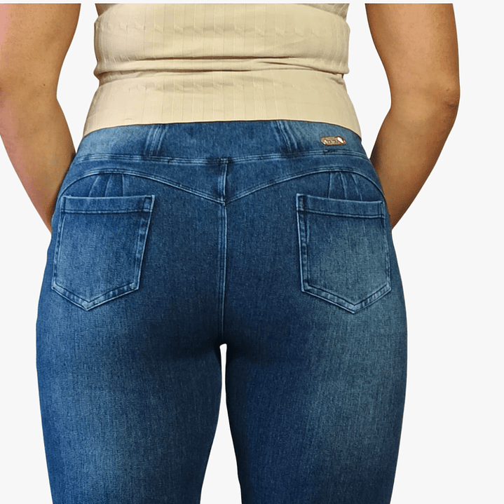 Jeans Fajero Nieves Full  Elasticado Push Up Confección Peruana 7