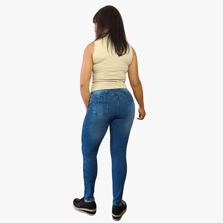 Jeans Fajero Nieves Full  Elasticado Push Up Confección Peruana 8