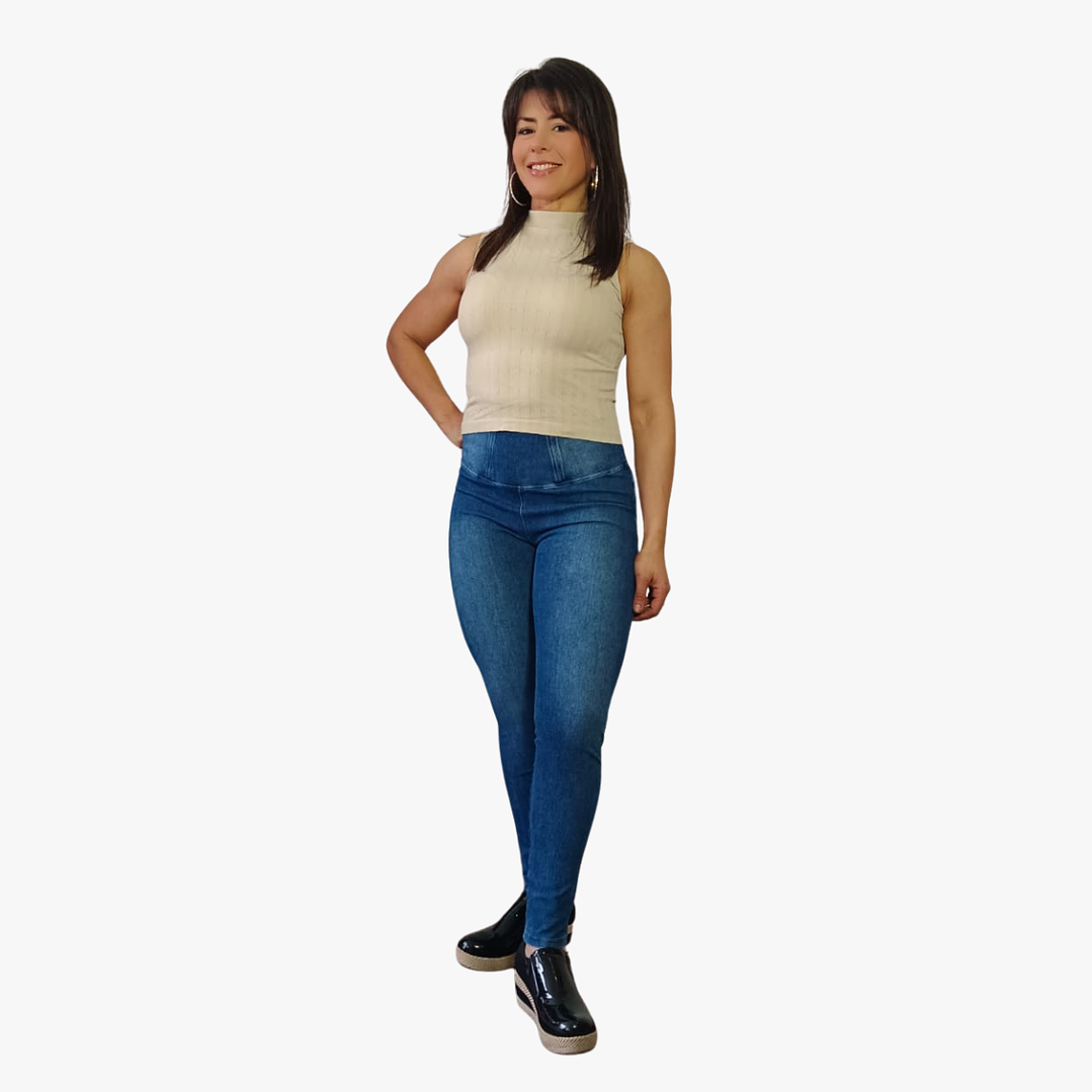 Jeans Fajero Nieves Full  Elasticado Push Up Confección Peruana 10