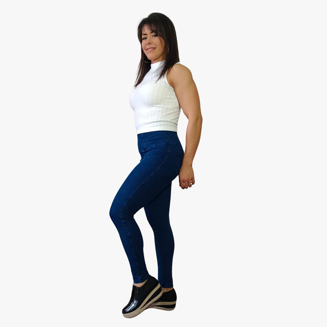 Jeans Fajero Nieves Full  Elasticado Push Up Confección Peruana 12