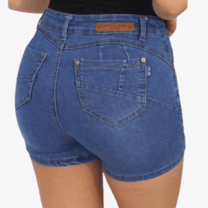 Falda Short Con Brillo  Elasticada  Push Up  5