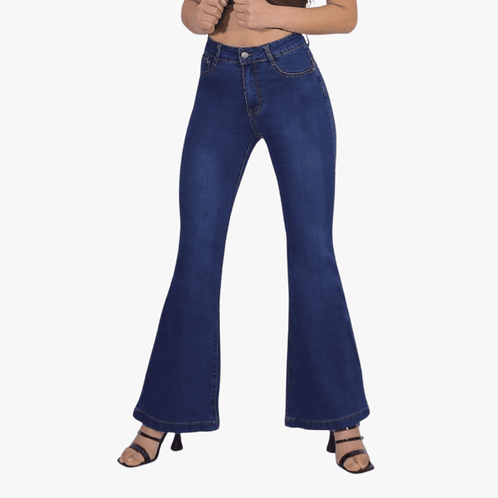 Jeans Flare Mujer Full Elasticado Push Up 7