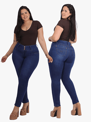 Jeans Mujer Extra Linda Skinny Elasticado