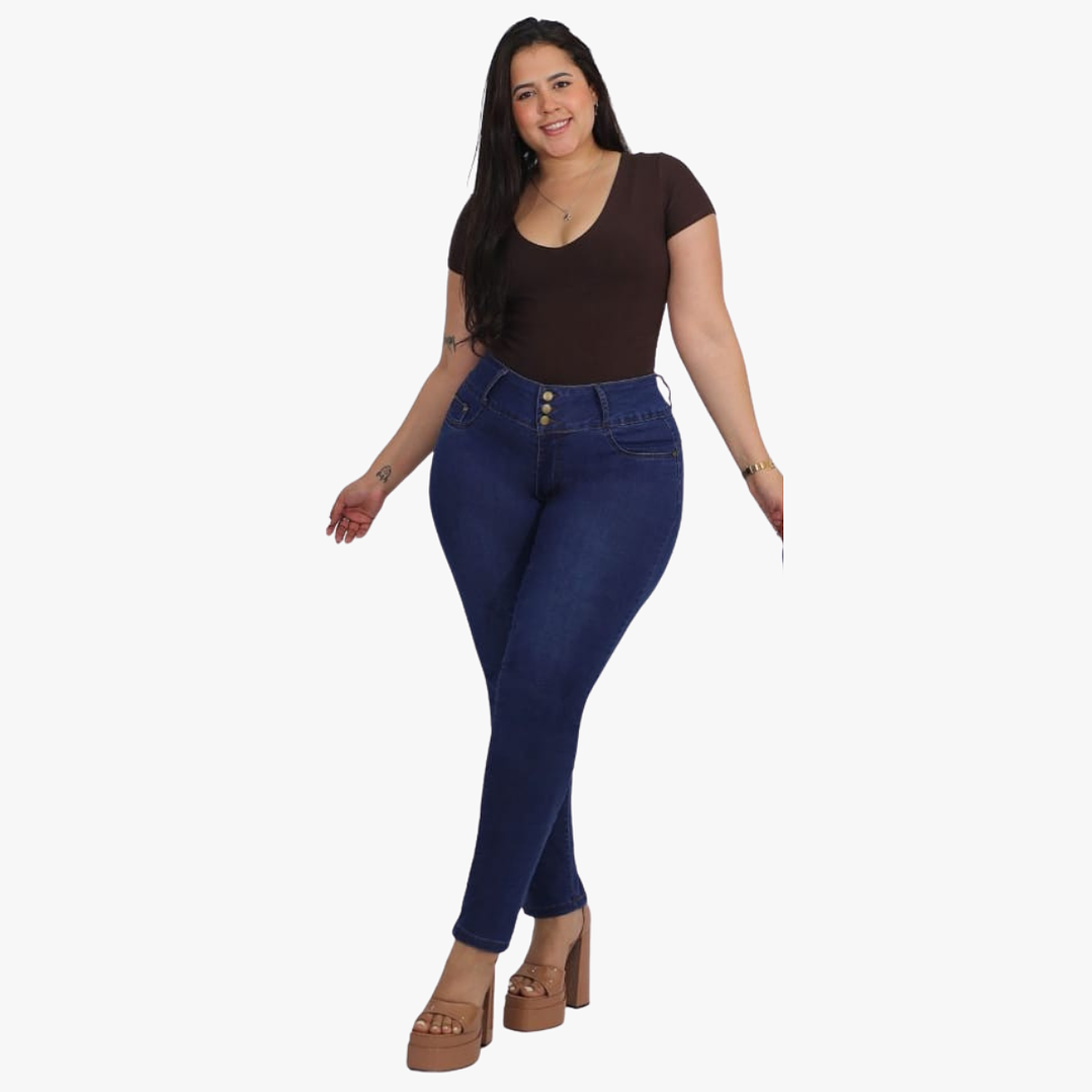 Jeans Mujer Extra Linda Skinny Elasticado 3