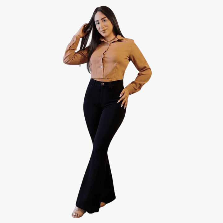 Jeans Flare Mujer Full Elasticado Push Up 3