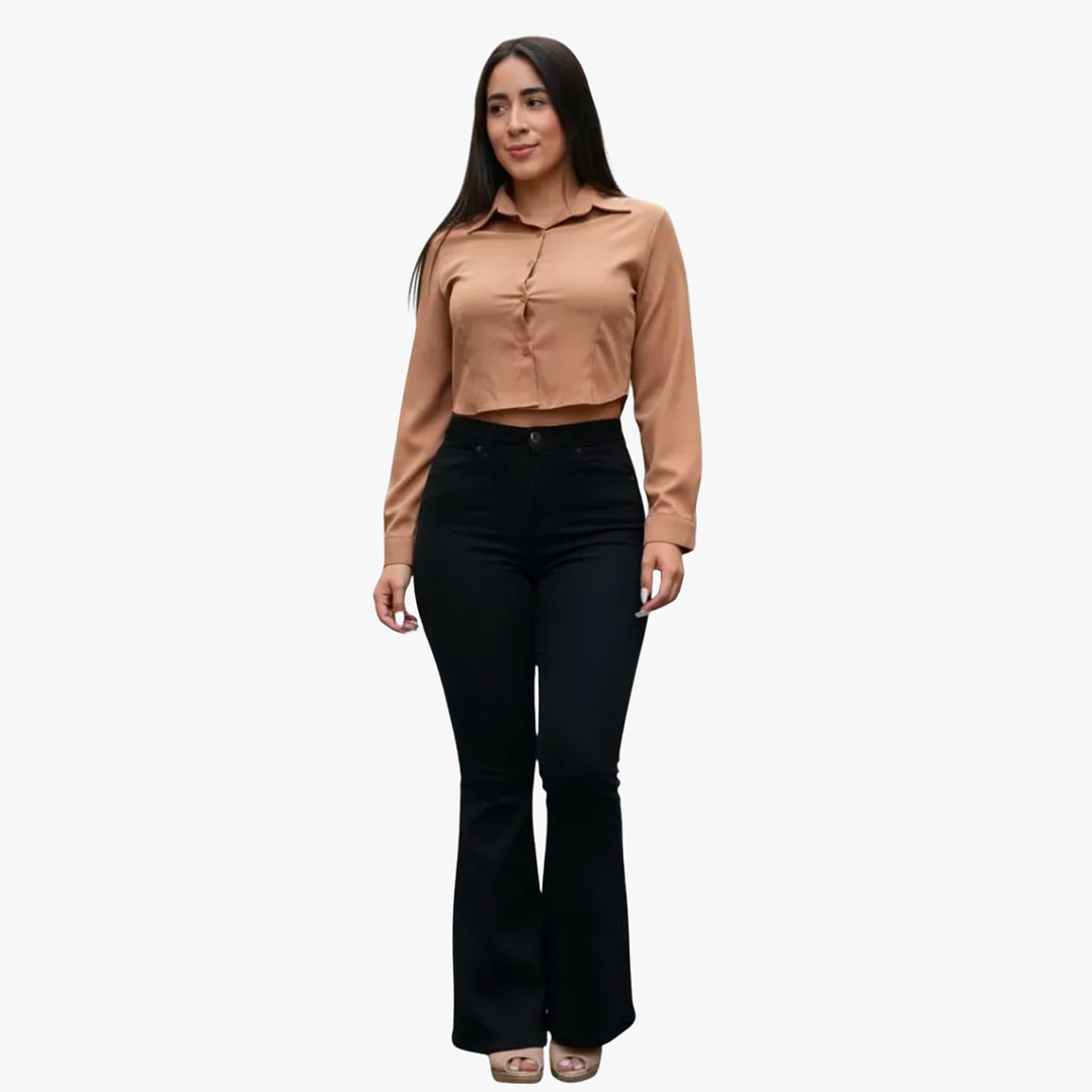 Jeans Flare Mujer Full Elasticado Push Up 5