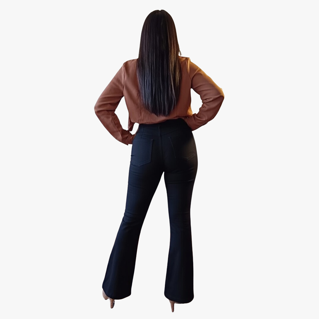Jeans Flare Mujer Full Elasticado Push Up 6