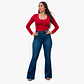Jeans Mujer Flare Full Elasticado Push Up - Miniatura 1
