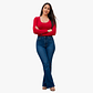 Jeans Mujer Flare Full Elasticado Push Up - Miniatura 2