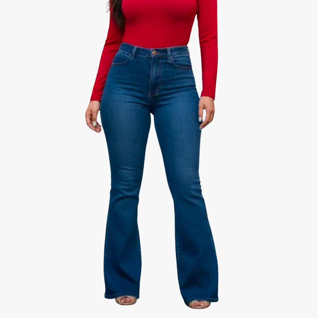 Jeans Mujer Flare Full Elasticado Push Up 5