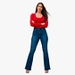 Jeans Mujer Flare Full Elasticado Push Up - Miniatura 7