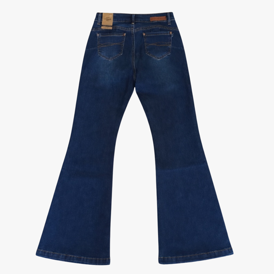 Jeans Mujer Flare Full Elasticado Push Up 9