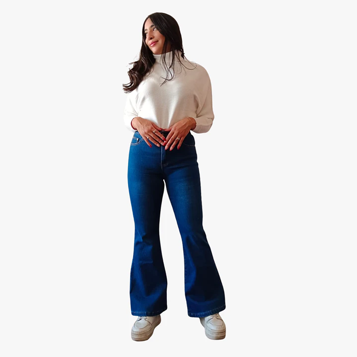 Jean Flare Forrado de Polar Elasticado Ajuste Perfecto  6