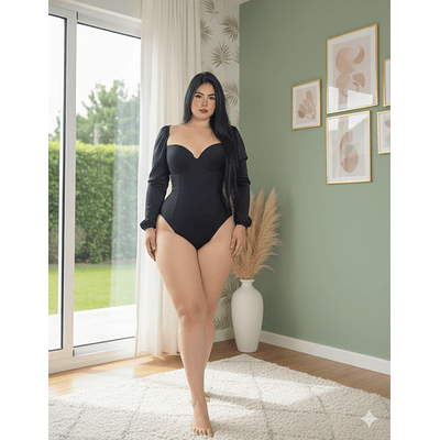 Body colombiano manga larga