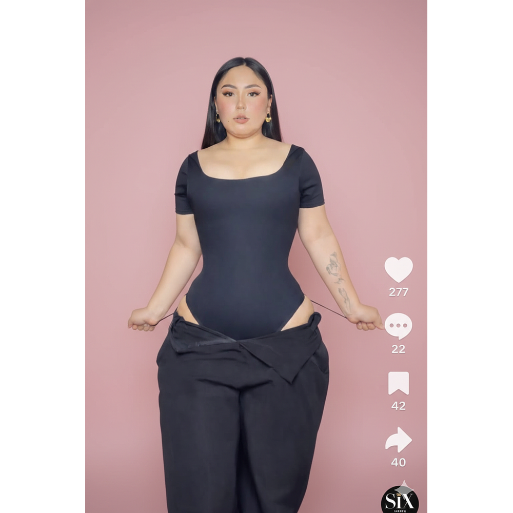 Body faja colombiano manga corta