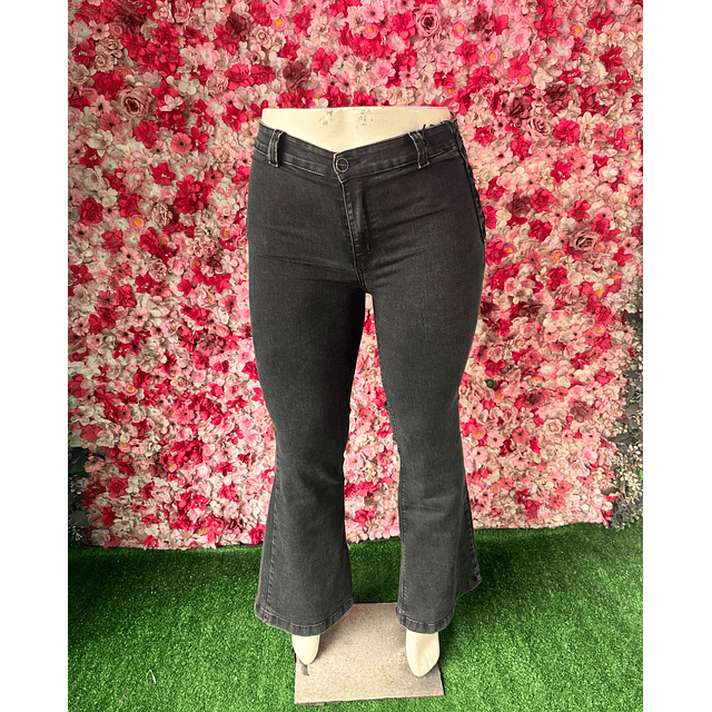 Jeans Flare trenzado Black
