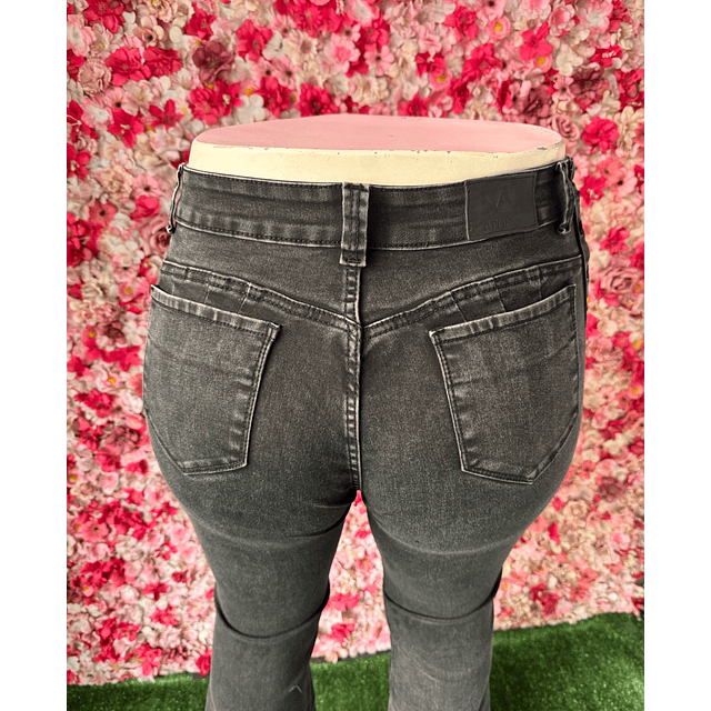 Jeans Flare trenzado Black