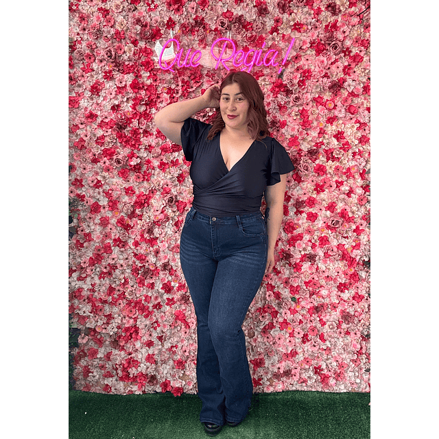 Jeans Flare azul clásico 